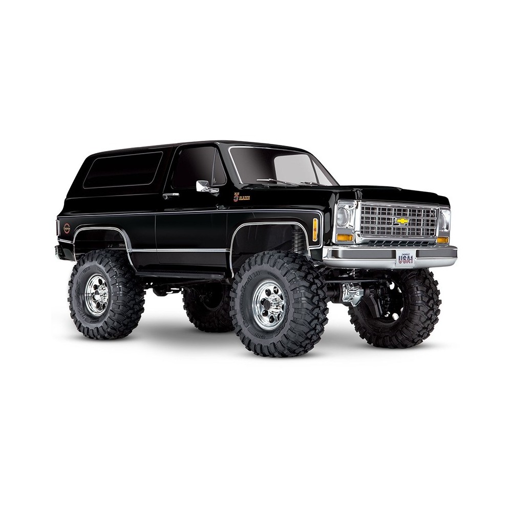 Traxxas TRX-4 1979 Chevy Blazer 1:10 4x4 Electric All-Terrain Crawler with Clipless Body - Black TRX82276-4BLK