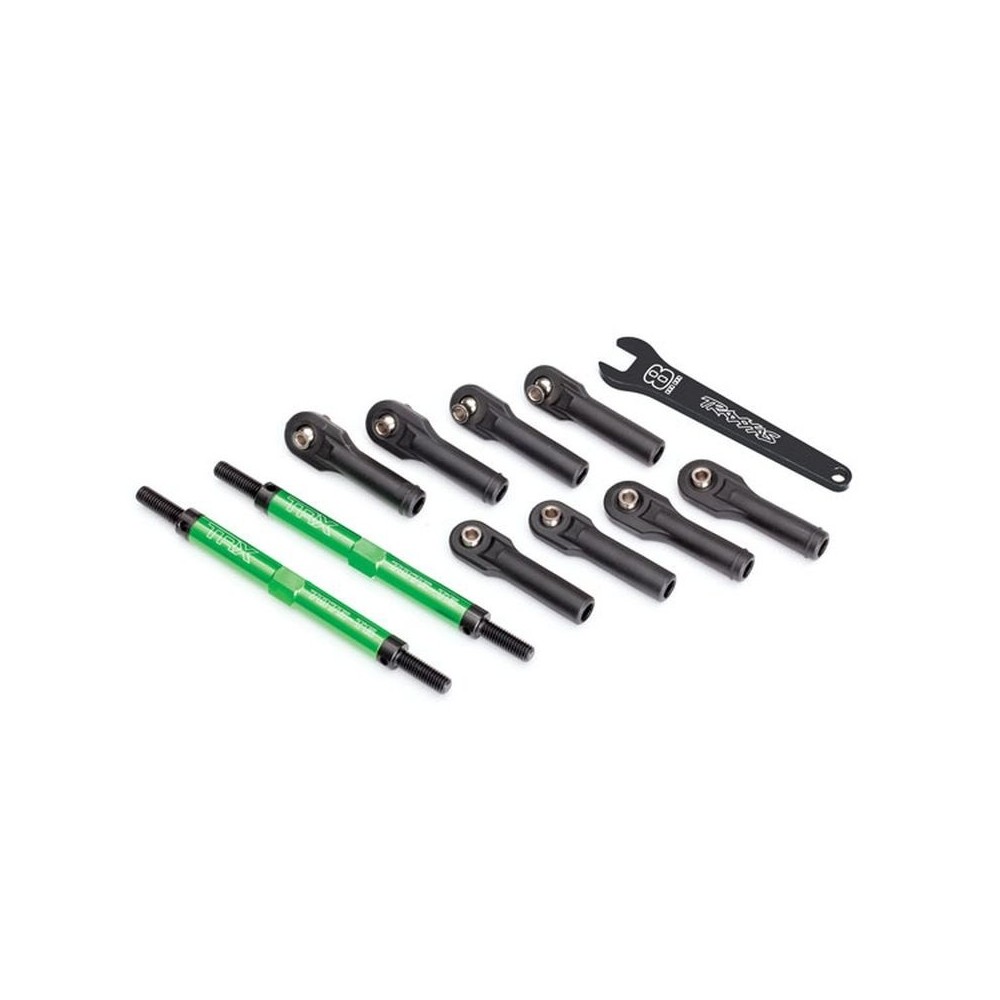 Varillas de convergencia aluminio verde anodizado 7075-T6 E-Revo VXL Traxxas TRX8638G