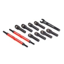 Traxxas Toe links e-revo vxl (tubes red-anodized 7075-t6 aluminum stronger) TRX8638R