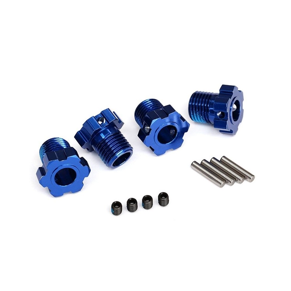 Bujías rueda estriadas 17mm azul Traxxas Bujías rueda estriadas 17mm azul Traxxas