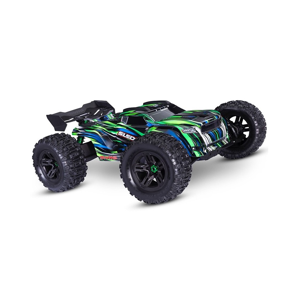 Traxxas Sledge Belted 1:8 4WD Brushless Electric Monster Truck - Green TRX95096-4GRN Traxxas Sledge Belted 1:8 4WD Brushless Electric Monster Truck - Green TRX95096-4GRN