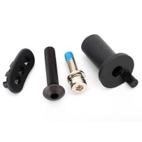 Traxxas Motor mount hinge post 5x25mm bcs (1) 4x16mm cs with split and flat TRX8661
