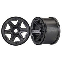 Traxxas Wheels 3.8 (black) (2) (17mm splined) TRX8671