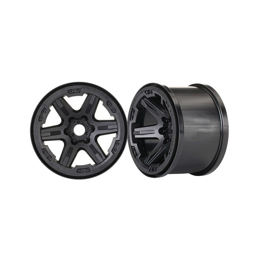 Traxxas Wheels 3.8 (black) (2) (17mm splined) TRX8671 Traxxas Wheels 3.8 (black) (2) (17mm splined) TRX8671