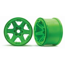 Traxxas Wheels 3.8 (green) (2) (17mm splined) TRX8671G