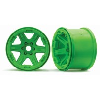 Traxxas Wheels 3.8 (green) (2) (17mm splined) TRX8671G