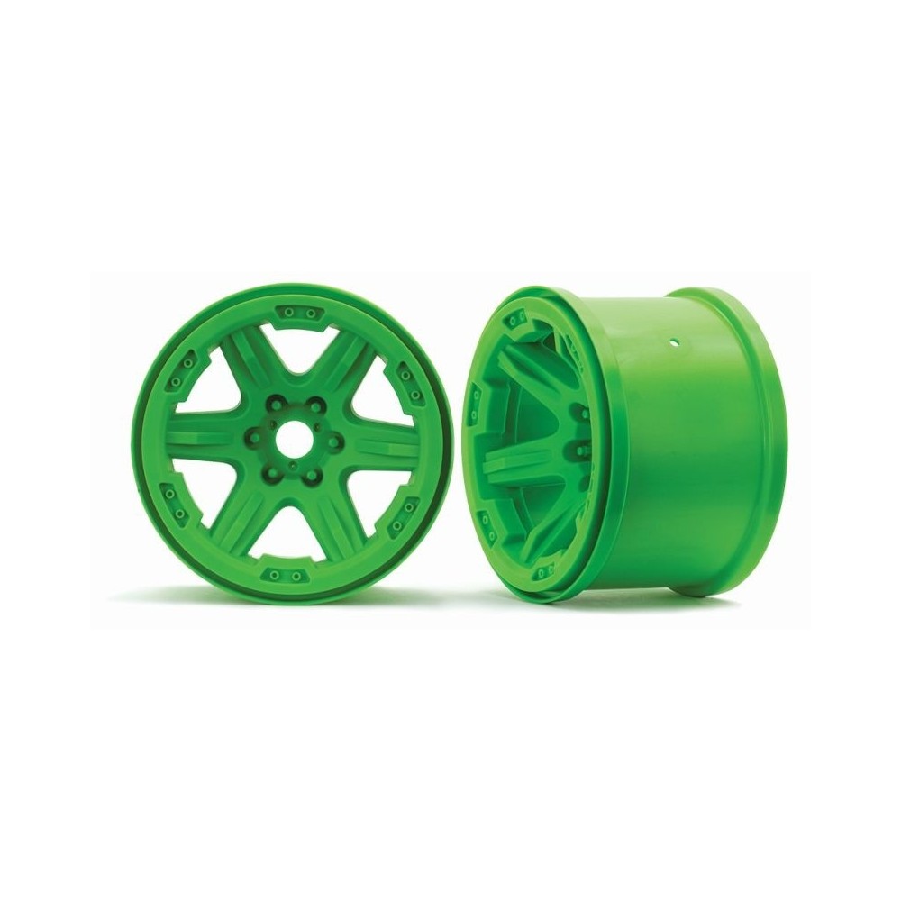 Llantas 3.8 verde con eje estriado 17mm Traxxas TRX8671G Llantas 3.8 verde con eje estriado 17mm Traxxas TRX8671G