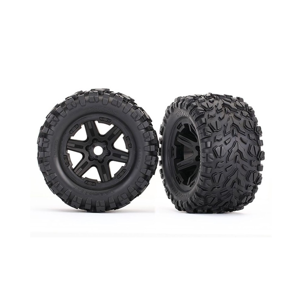 Traxxas Tires wheels assembled glued (black wheels talon ext tires foam) TRX8672 Traxxas Tires wheels assembled glued (black wheels talon ext tires foam) TRX8672