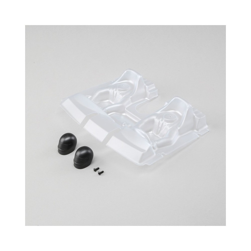 Interior transparente con cascos Baja Rey Losi LOS230020