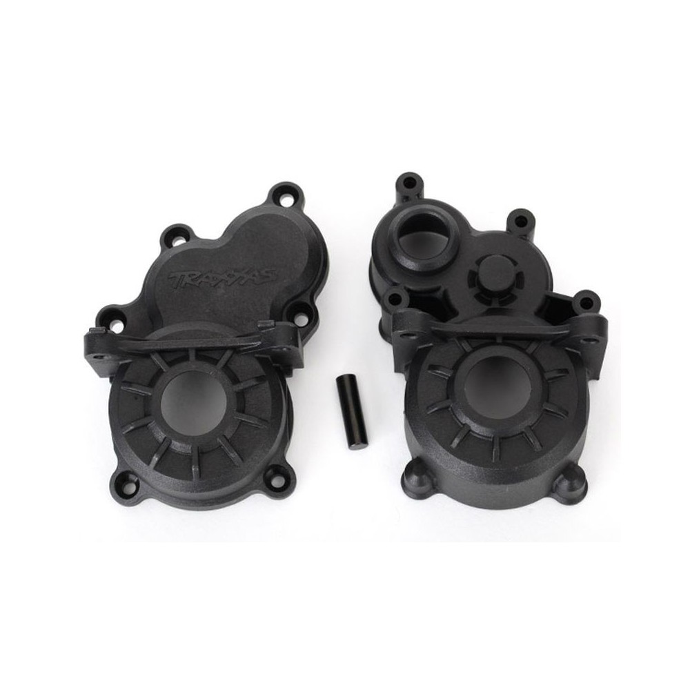 Carcasas de caja de transmisión delantera y trasera con eje de engranaje intermedio Traxxas TRX8691