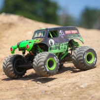 Losi 1-18 Mini LMT Grave Digger 2S 4X4 RTR Brushed Monster Truck (Battery & Charger Included) Green - LOS01026T1