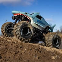 Losi 1-18 Mini LMT Megalodon 2S 4X4 RTR Brushed Monster Truck (Battery & Charger Included) Blue - LOS01026T3
