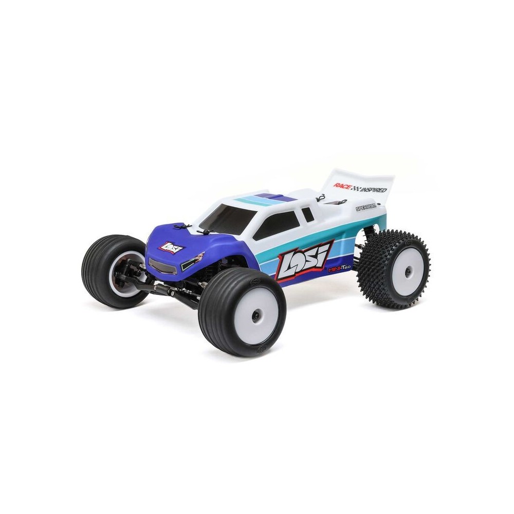 Losi 1-18 Mini-T 2.0 2S 2WD RTR Brushless Stadium Truck (Battery & Charger included) Blue - LOS-1056T2 Losi 1-18 Mini-T 2.0 2S 2WD RTR Brushless Stadium Truck (Battery & Charger included) Blue - LOS-1056T2