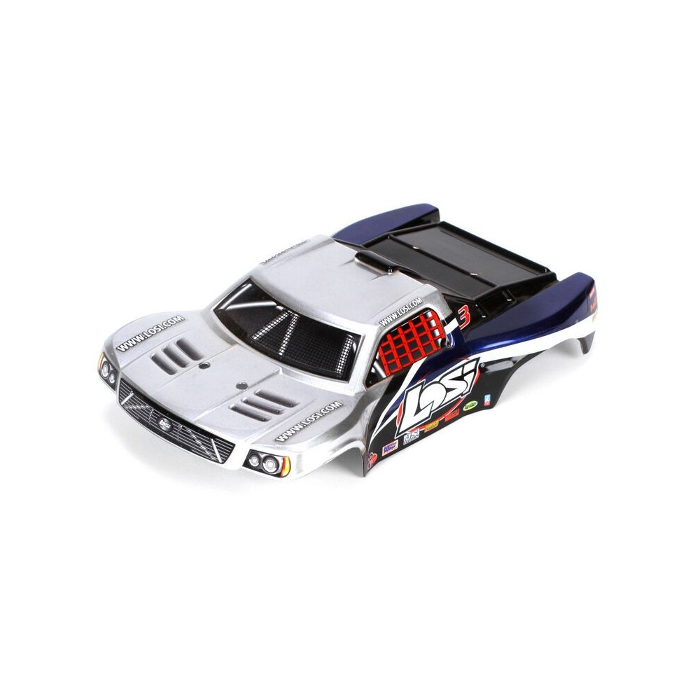 Carrocería pintada 1/24 plata azul SCT Losi LOSB1792