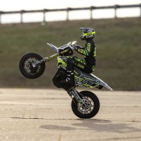 Losi 1-4 Promoto-SM FXR Supermoto Motorcycle RTR Basic White - LOS-2272