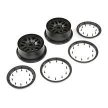 Llantas beadlock 4.75 negras 5IVE-T 2.0 Losi