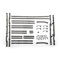 Traxxas Side trim left right (black) side trim retainers (6) door handles TRX8815X