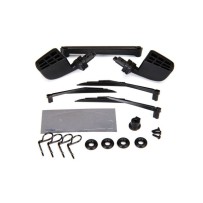 Traxxas Mirrors side black (left right) o-rings (4) windshield wipers left TRX8817