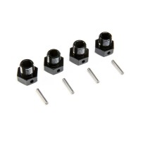Losi 17mm Wheel Hex Black (4): SBR 2.0 - LOS252129