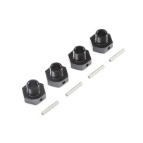 Losi 20mm Wheel Hexes and Pins Black (4): Super Baja Rey - LOS252077