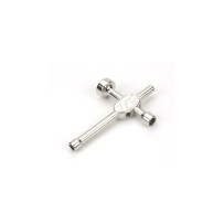 Losi 4-Way Steel Wrench (17mm 10mm 8mm 1-4") - LOSB4603