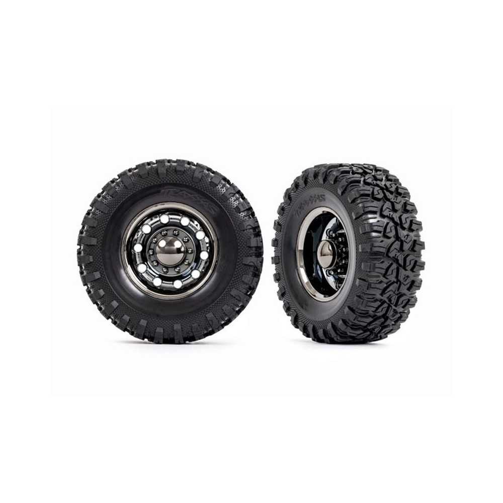 Traxxas Tires and wheels assembled glued (trx-6 2.2 wheels canyon rt 4.6x2.2) TRX8854X Traxxas Tires and wheels assembled glued (trx-6 2.2 wheels canyon rt 4.6x2.2) TRX8854X