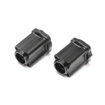 Soporte trasero eje aluminio negro Mini LMT Losi