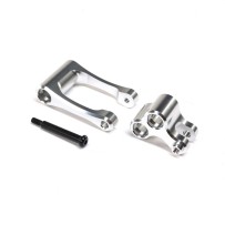 Losi Aluminum Knuckle & Pull Rod Silver: Promoto-MX - LOS364001