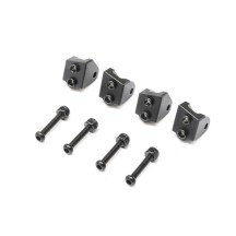 Soportes inferiores de aluminio negros Losi Mini LMT LOS314006