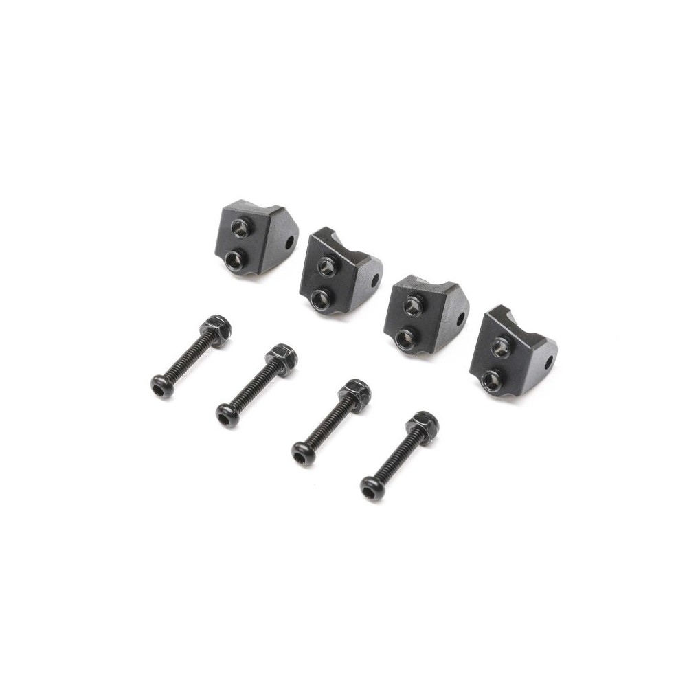 Losi Aluminum Lower 4-link Mount Set Black: Mini LMT (4) - LOS314006 Losi Aluminum Lower 4-link Mount Set Black: Mini LMT (4) - LOS314006