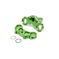 Losi Aluminum Triple Clamp Set Green: Promoto MX - LOS364008