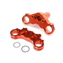 Losi Aluminum Triple Clamp Set Orange: Promoto-MX - LOS364004