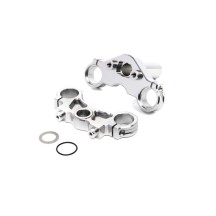 Triple puente aluminio plata Losi Promoto-MX LOS364006