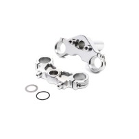 Losi Aluminum Triple Clamp Set Silver: Promoto-MX - LOS364006
