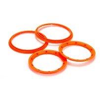 Losi Beadlock Set Inner & Outer Fluorescent Orange(2): 5T - LOS45007