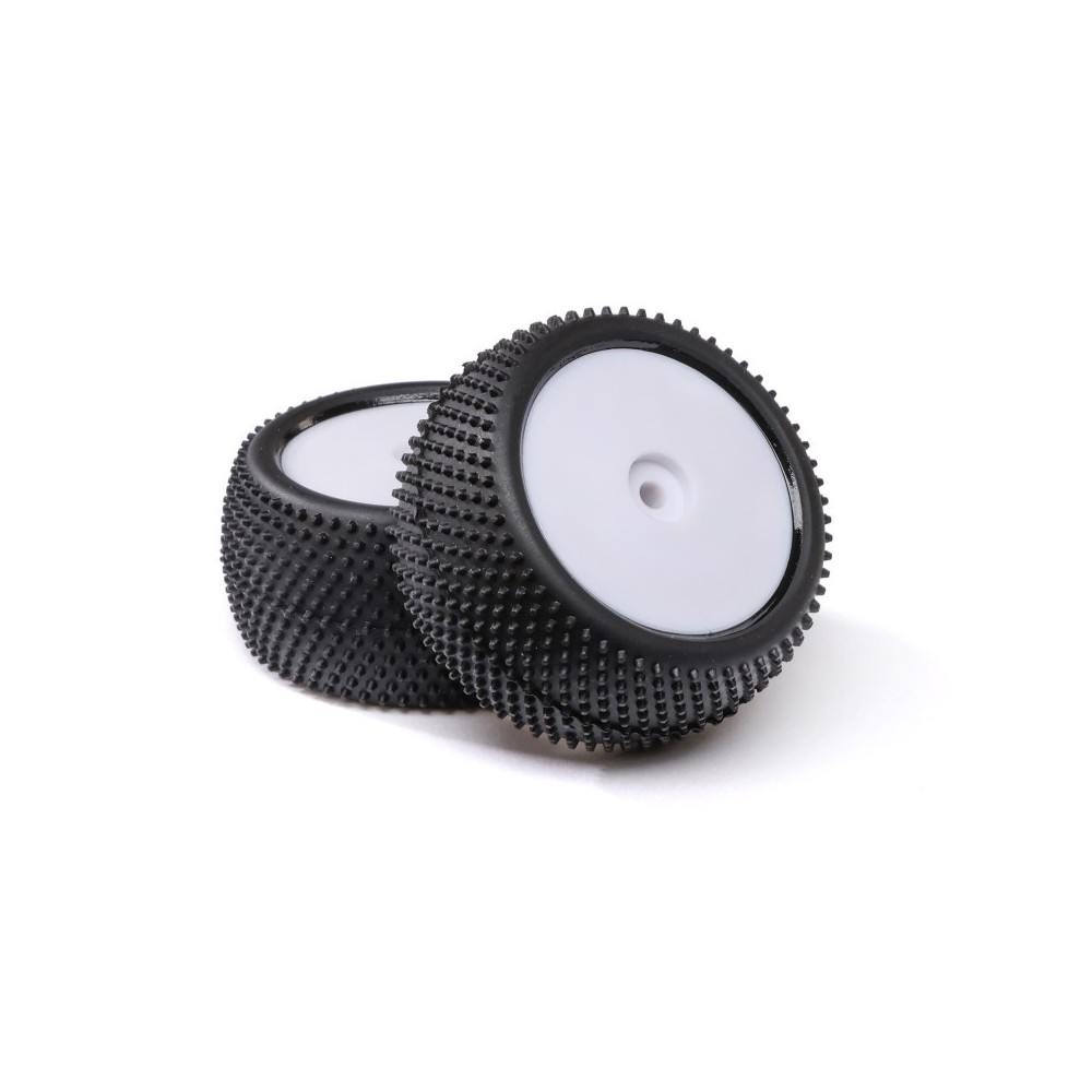 Losi Big Shot Rear Mounted Tires White (2): Mini B - LOS41051 Losi Big Shot Rear Mounted Tires White (2): Mini B - LOS41051