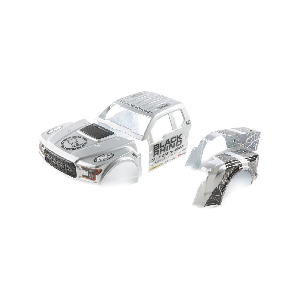 Llantas Black Rhino y carrocería Ford Raptor Losi Baja Rey Llantas Black Rhino y carrocería Ford Raptor Losi Baja Rey