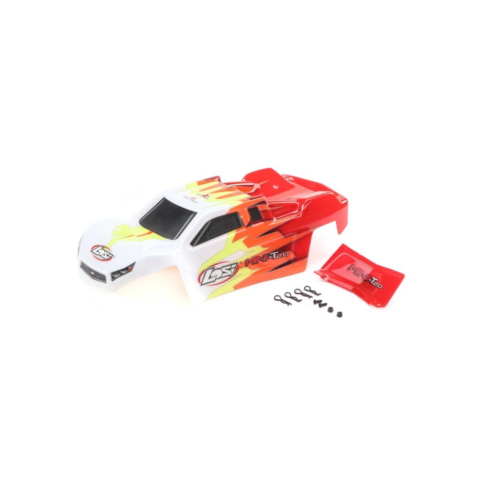 Carrocería roja y blanca Losi Mini-T 2.0 LOS210013 Carrocería roja y blanca Losi Mini-T 2.0 LOS210013