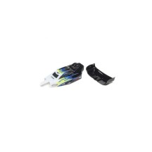 Carrocería y alerón negro y blanco Losi Mini-B LOS210020