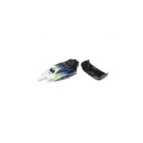 Losi Body & Wing Black-White: Mini-B - LOS210020