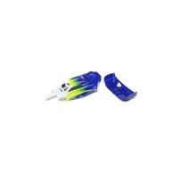Losi Body & Wing Blue-White: Mini-B - LOS210019