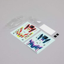 Carrocería transparente con alerón Losi Micro-B LOS-1771