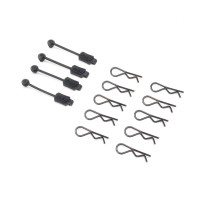 Losi Body Clip (10) & Leash (4): Promoto-MX-SM - LOS266000