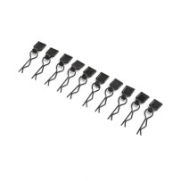 Losi Body Clips Black Small (10): LMT - LOS246003