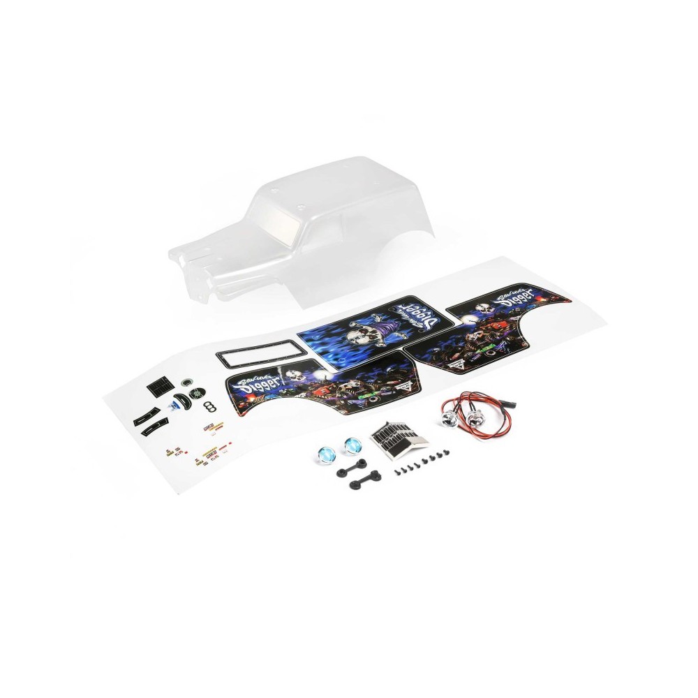 Carrocería transparente Son Uva Digger Mini LMT Losi Carrocería transparente Son Uva Digger Mini LMT Losi