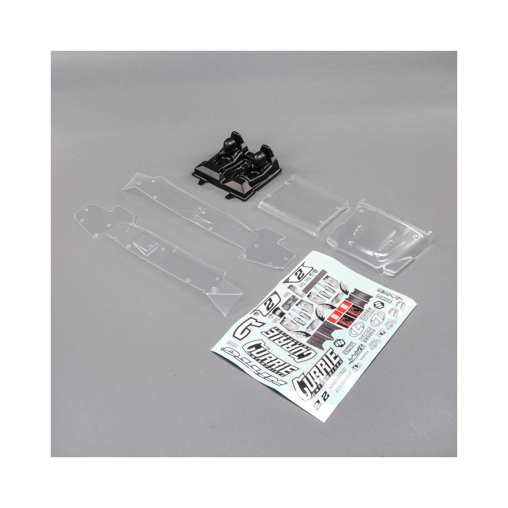 Set carrocería-conductor transparente Hammer Rey Losi Set carrocería-conductor transparente Hammer Rey Losi
