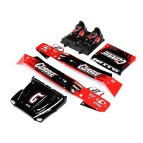 Losi Body-Driver Set Red Silkscreened: Hammer Rey - LOS230098