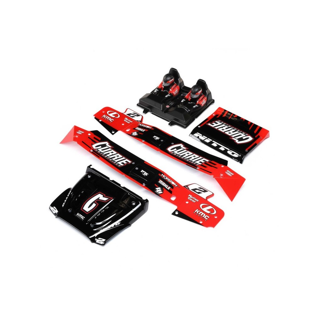 Set carrocería-conductor rojo Hammer Rey Losi Set carrocería-conductor rojo Hammer Rey Losi