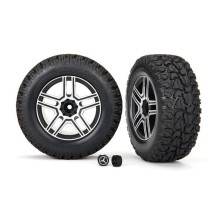 Ruedas y neumáticos montados Traxxas 2.6 negro cromado satinado TRX8872