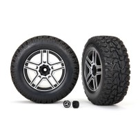 Ruedas y neumáticos montados Traxxas 2.6 negro cromado satinado TRX8872